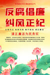 反腐倡廉宣傳海報