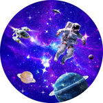 圓形星空軟膜天花
