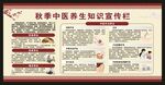 中醫(yī)秋季養(yǎng)生知識宣傳欄