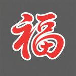 紅色福字圖案