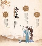 中國風(fēng)中醫(yī)養(yǎng)生文化掛畫展板