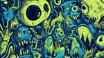 奇幻外星怪物插畫