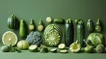 綠色系多樣蔬菜創(chuàng)意組合