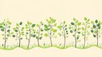清新綠植邊框圖案設(shè)計