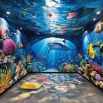 海底世界3D立體墻繪空間