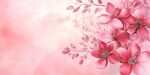 粉色夢幻花卉背景圖