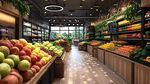 清新果蔬店內部場景展示
