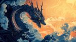海浪中威嚴(yán)的東方巨龍