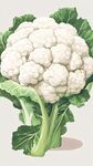 潔白花椰菜 新鮮蔬菜圖