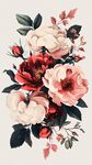 復(fù)古風(fēng)花卉插畫