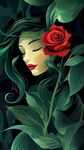 玫瑰少女的夢(mèng)幻詩意瞬間