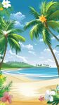 夏日海濱風(fēng)光