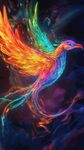夢(mèng)幻炫彩鳳凰振翅飛舞