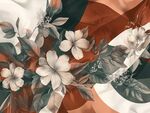 花卉幾何圖案織物紋理