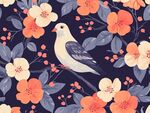 花鳥圖案 雅致的自然風(fēng)情