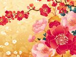 繁花綻放中式風(fēng)插畫