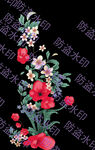 中式花卉刺繡圖案設(shè)計(jì)