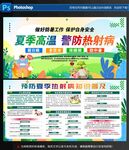 夏季防暑防熱射病宣傳海報(bào)