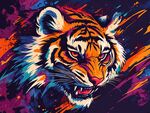 斑斕猛虎的霸氣瞬間