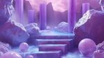 夢幻紫色神秘奇幻場景