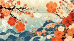 春日繁花與山水詩意景象