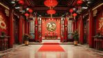 中式傳統(tǒng)喜慶廳堂場(chǎng)景