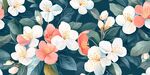 花卉圖案背景 清新花朵風(fēng)