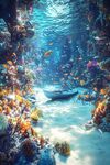 夢幻海底小船奇景