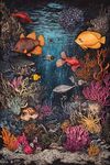 海底繽紛世界 多彩魚與珊瑚