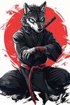 狼忍者 神秘的東方武士形象