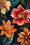 絢麗多彩花卉圖案設(shè)計(jì)