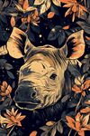 犀首繁花圖