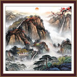 泰山風(fēng)景畫泰山圖五岳獨(dú)尊