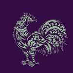 手繪線條風(fēng)公雞圖案
