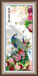孔雀牡丹圖