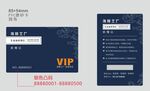 藍(lán)色VIP會員卡設(shè)計(jì)展示