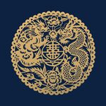 中式雙龍戲珠傳統(tǒng)吉祥圖案