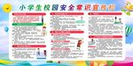 小學生校園安全常識宣傳欄