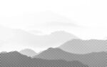 水墨山