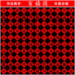 百福圖 書法真字