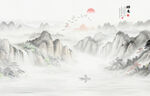 新中式禪意山水畫(huà)
