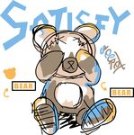 潮流小熊插畫
