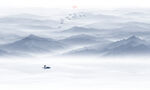 水墨畫風(fēng)景山水圖