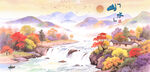 山水畫(huà)秋日山水畫(huà)