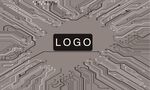 科技公司LOGO墻玻璃膜矢量圖