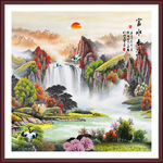 方形山水畫