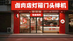 鹵肉店門頭招牌展示樣機