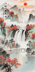 山水畫掛畫