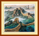 萬(wàn)里長(zhǎng)城山水畫