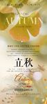 二十四節(jié)氣立秋時節(jié)海報